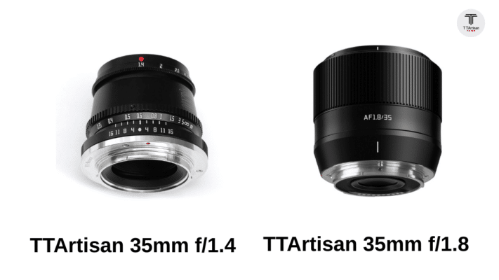 So sánh TTArtisan 35mm f/1.4 vs 35mm f/1.8