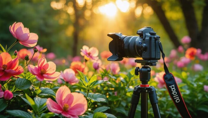 Sử dụng tripod để lấy nét thủ công (MF)