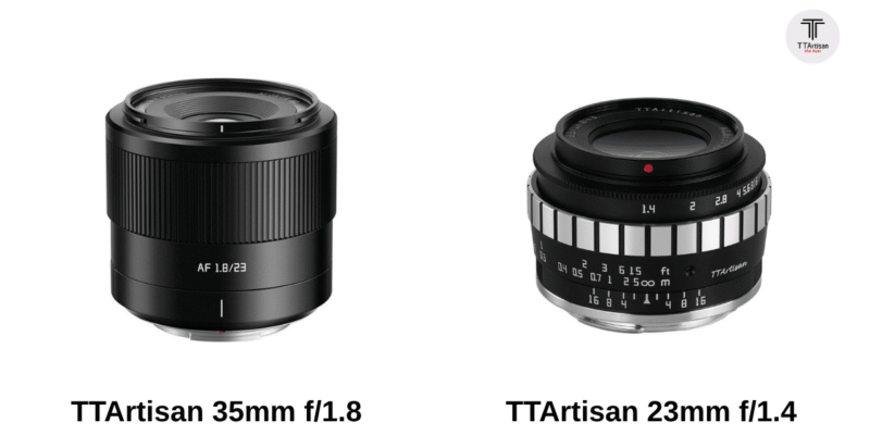 So sánh TTArtisan 23mm f/1.8 vs 23mm f/1.4