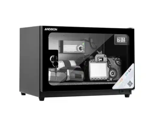 Tủ chống ẩm để bảo quản và vệ sinh ống kính