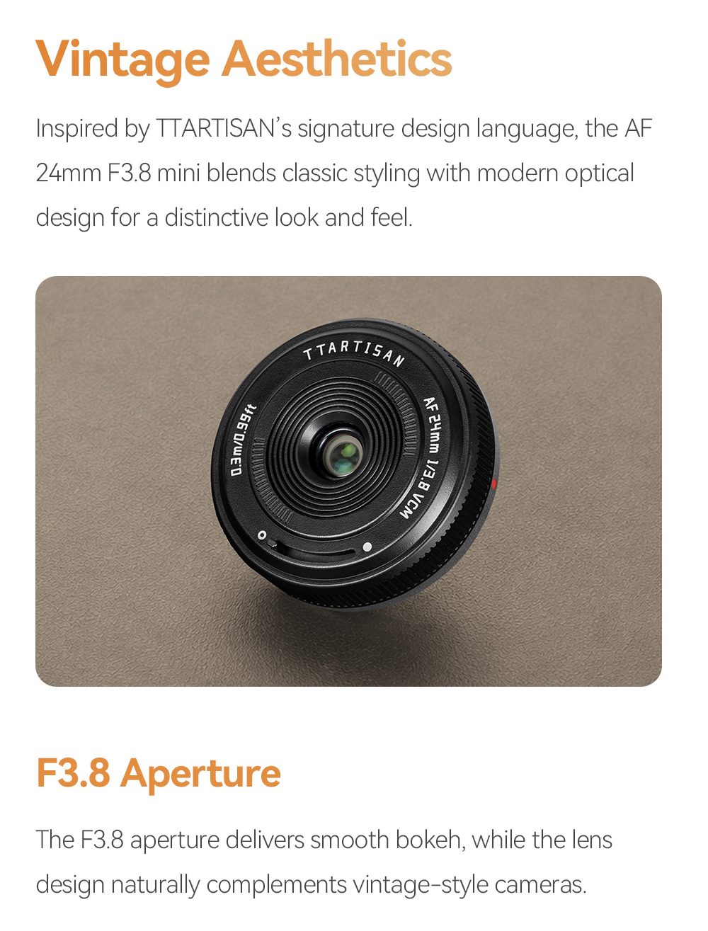 TTArtisan AF 24mm F3.8 mini For Sony E