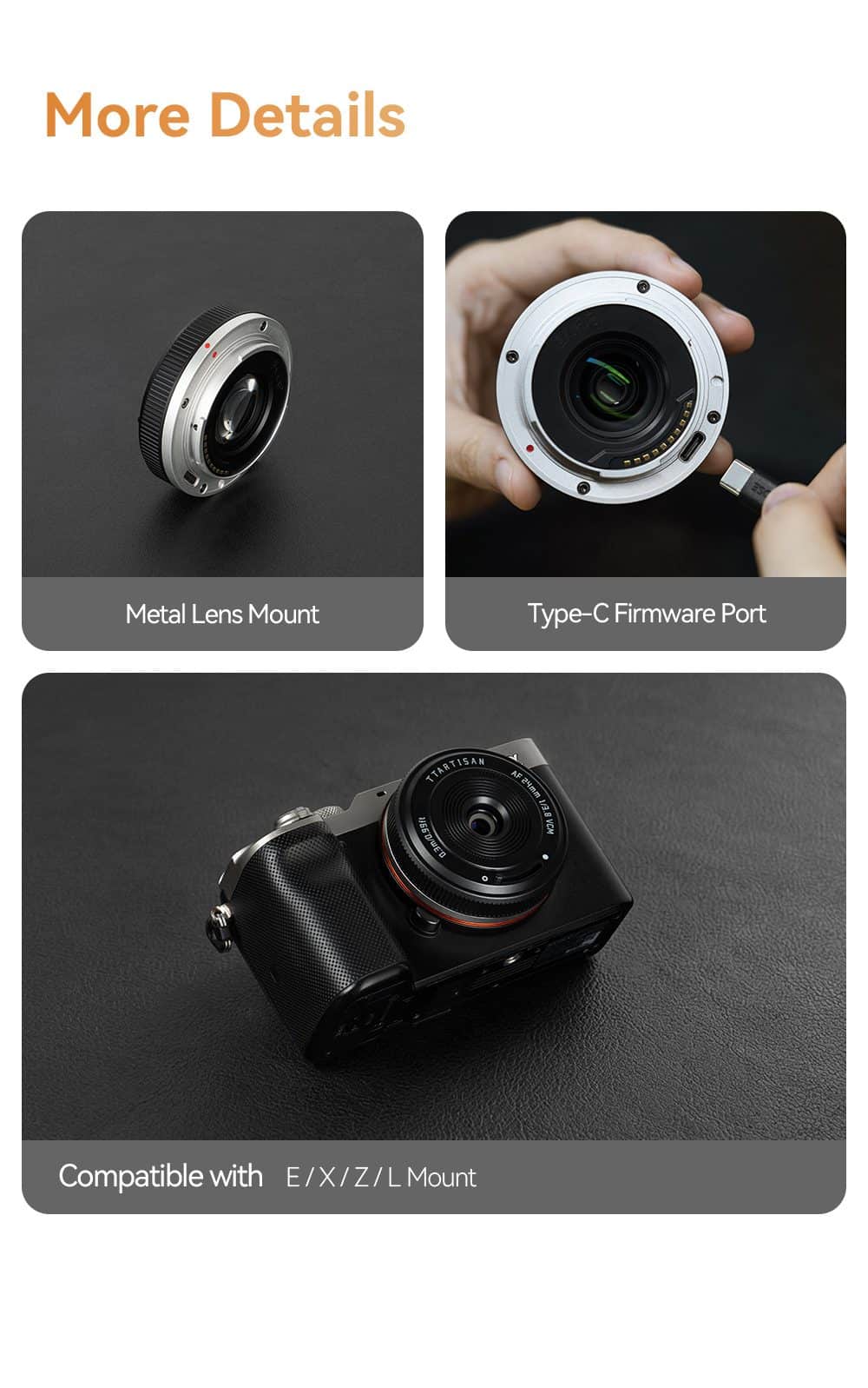 TTArtisan AF 24mm F3.8 mini For Sony E