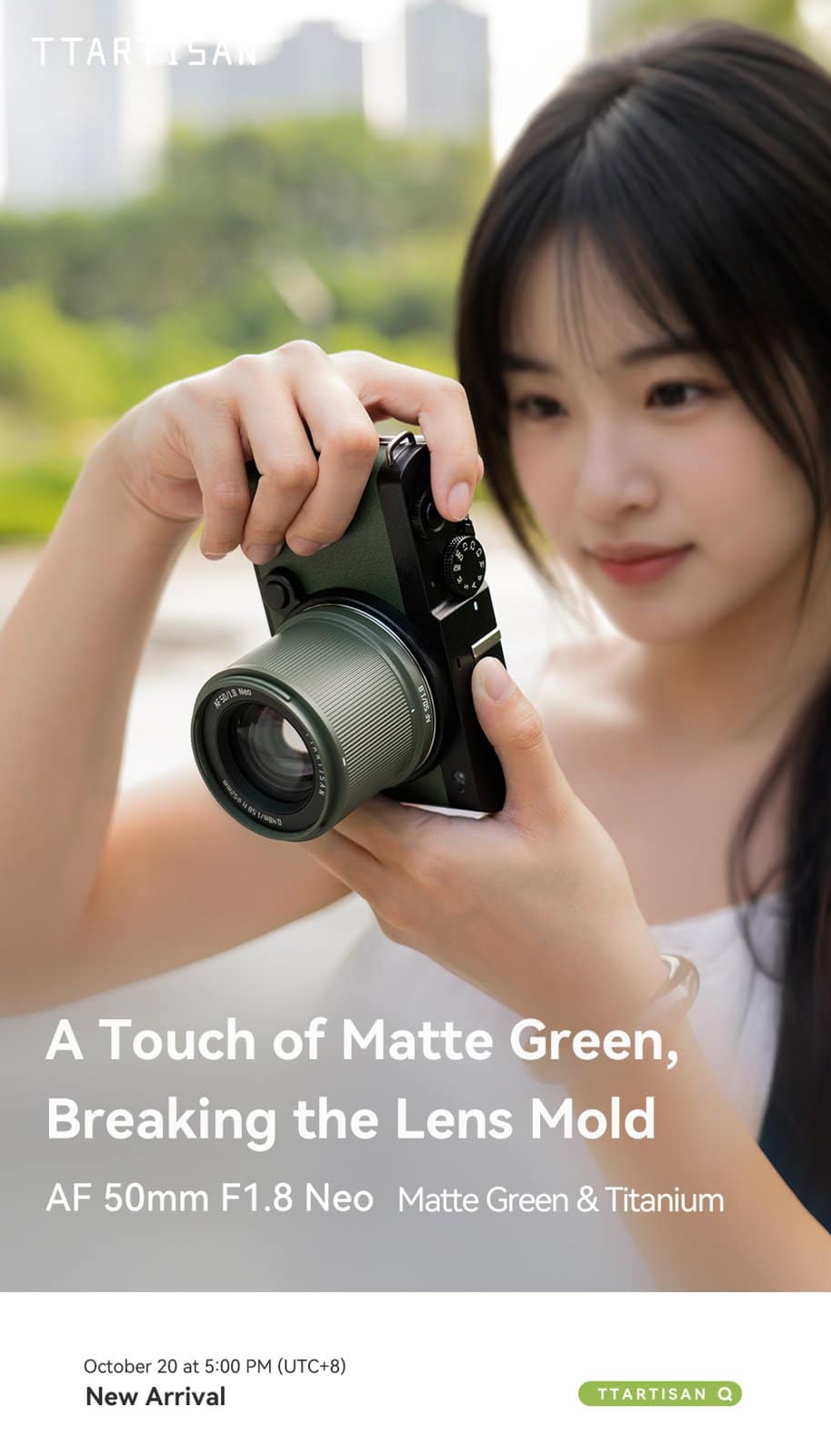 TTArtisan AF 50mm F1.8 Neo Green For ( L- Mount )